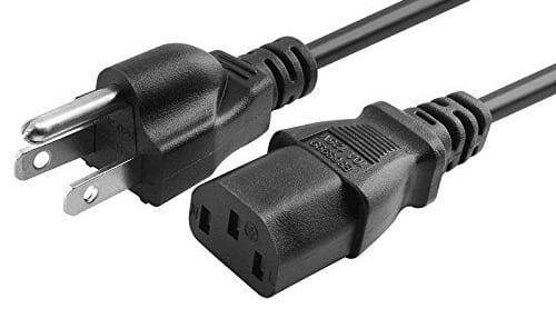 3-Prong Trapezoid Computer Power Cord