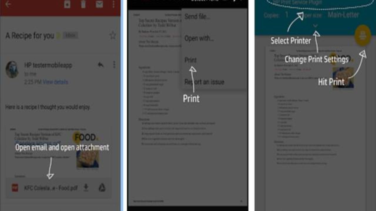 where can you go to print something off your phone