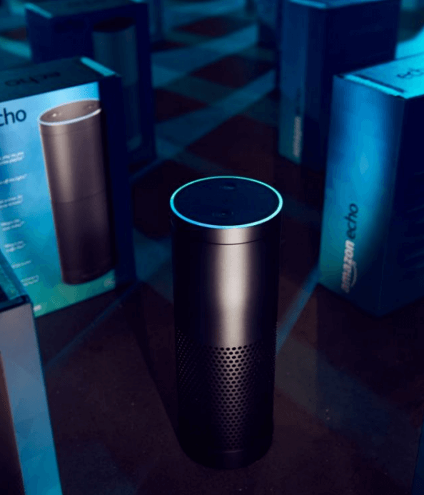 Amazon Echo, one of the many devices that will be integrating with Alexa.