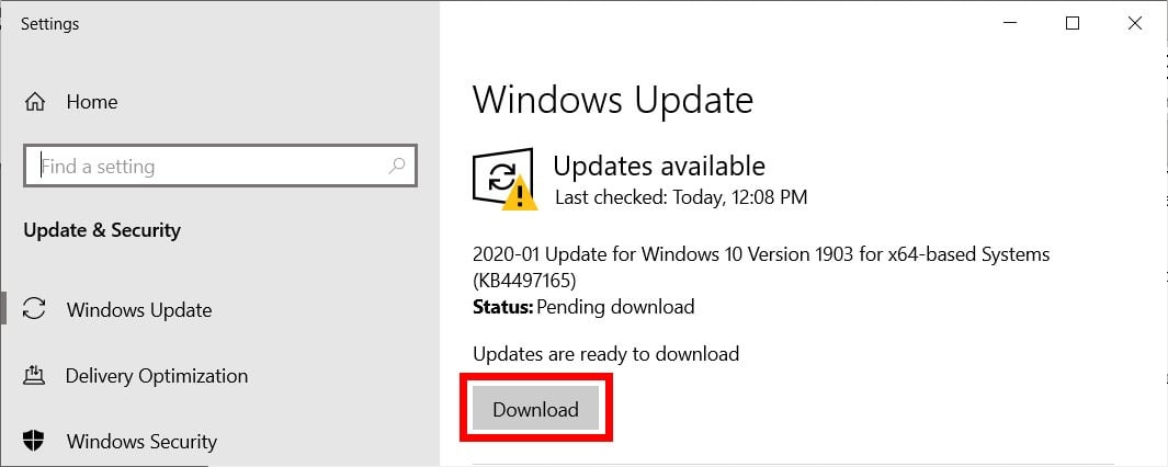 how to update windows