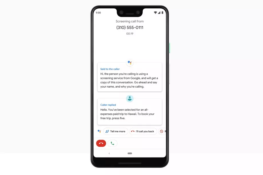 Google Call Screen