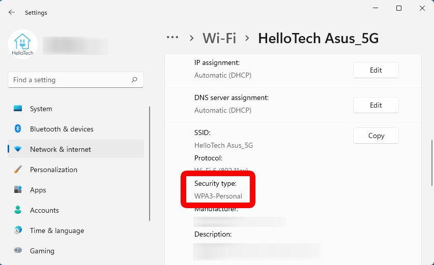 How to See Your WiFi Security Settings on a Windows 11 PC 