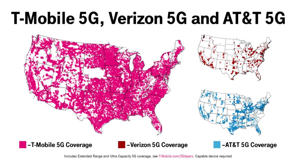 t-mobile largest network