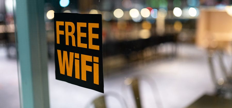 Free Wi-fi sign