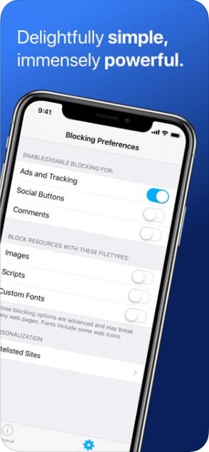 Purify Ad Blocker for iPhone