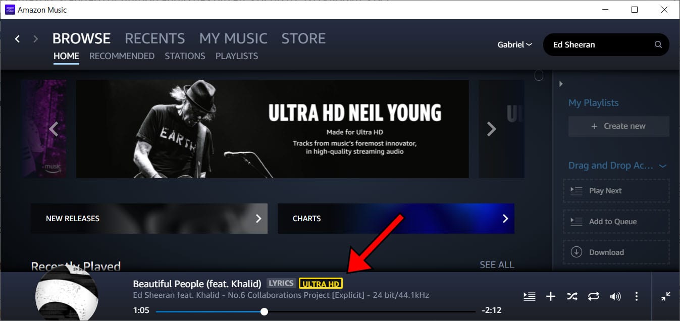 amazon music hd player