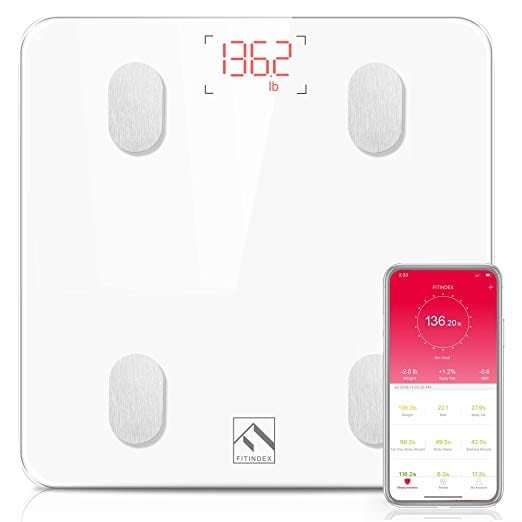 Innotech Smart Bluetooth Body Fat Scale Digital Bathroom Weight Weighing  Scales Body Composition BMI Analyzer & Health Monitor with Free APP,  Compatible with Fitbit, Apple Health & Google Fit