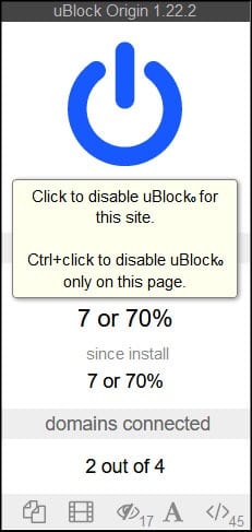 uBlock Origin (Free)