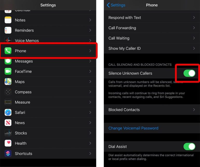 How To Send Unknown Calls To Voicemail