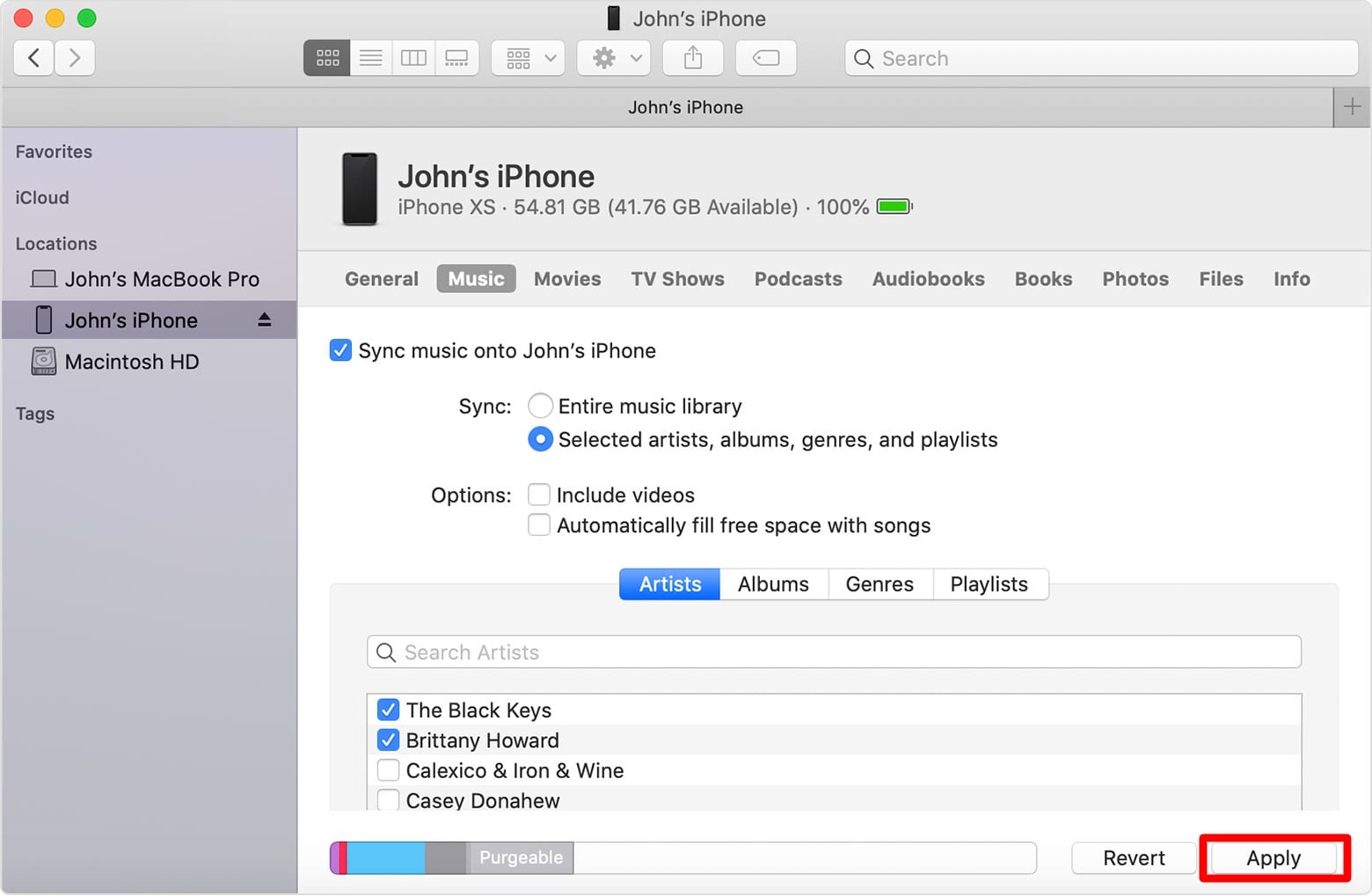 How to Sync Media to your iPhone in macOS Catalina