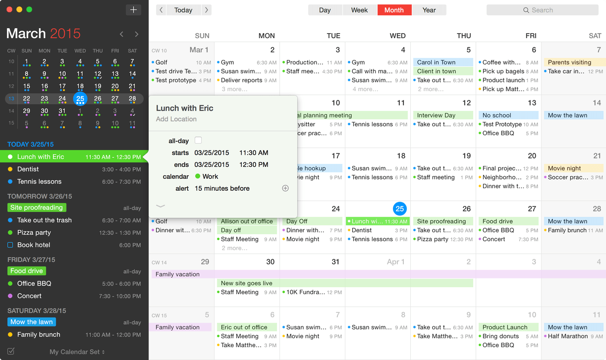 best freee calendar app for mac