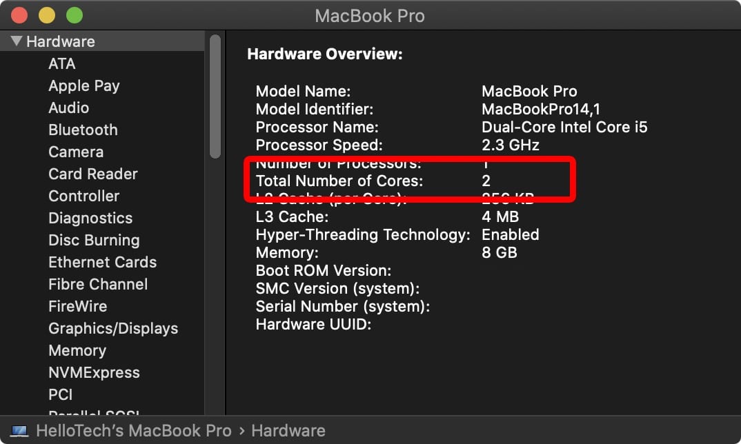 How to Find Out How Many Cores Your Have on a Mac