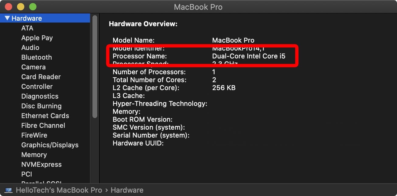 mac system report hardware 64 bit check