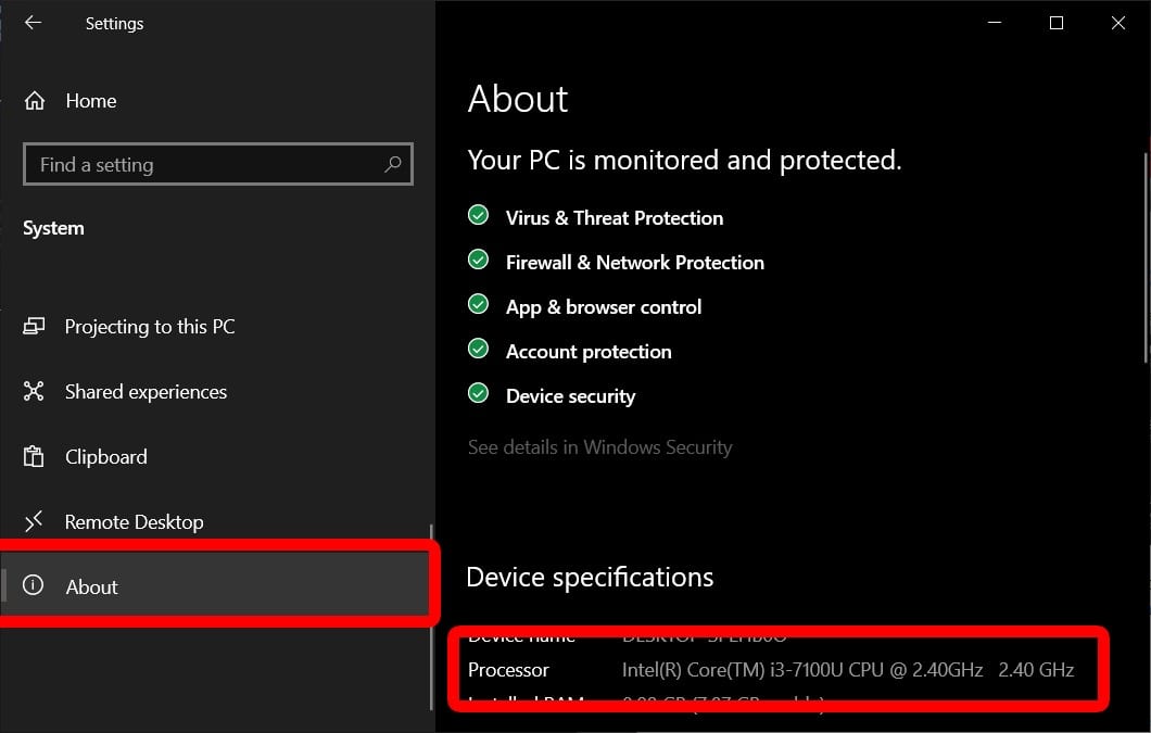 How to Find Out What CPU You Have in Windows 10