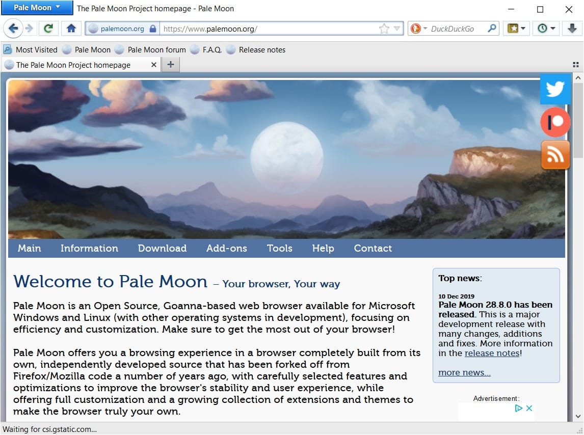 pale moon browser