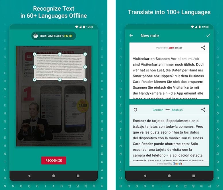 TextGrabber translation app