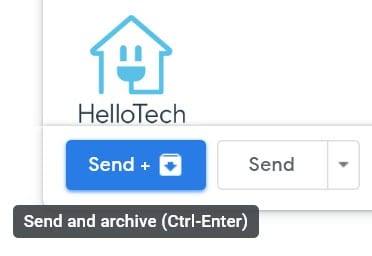 send and archive button