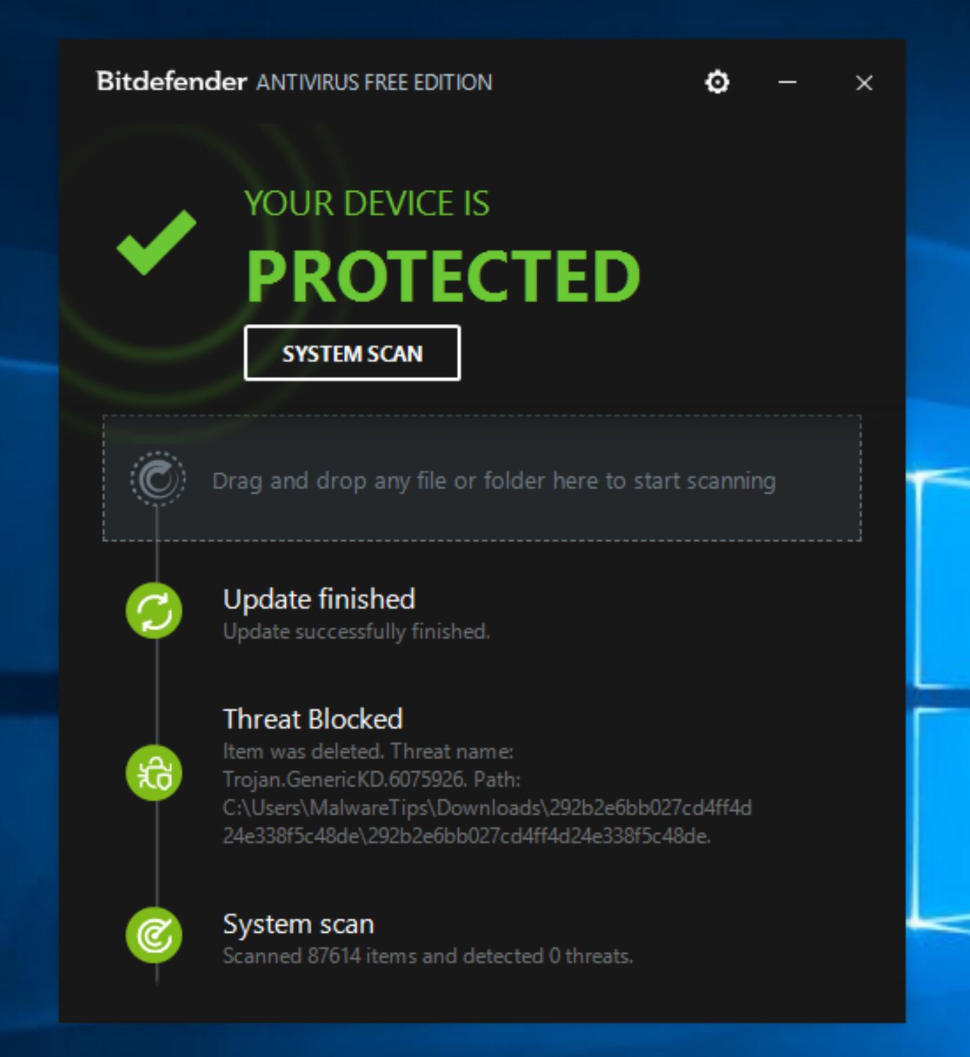 Bitdefender Antivirus Free