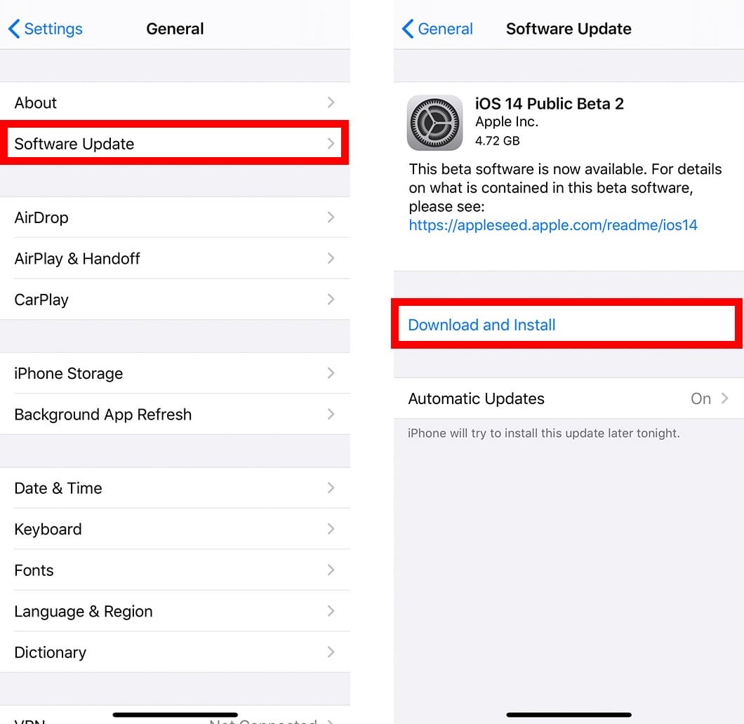 how to update iPhone
