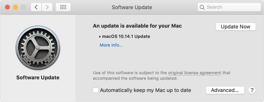 Mac software Update