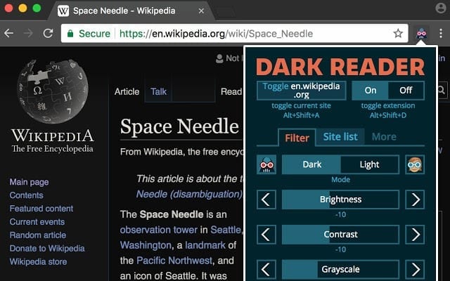 darkreader best chrome extension dark mode