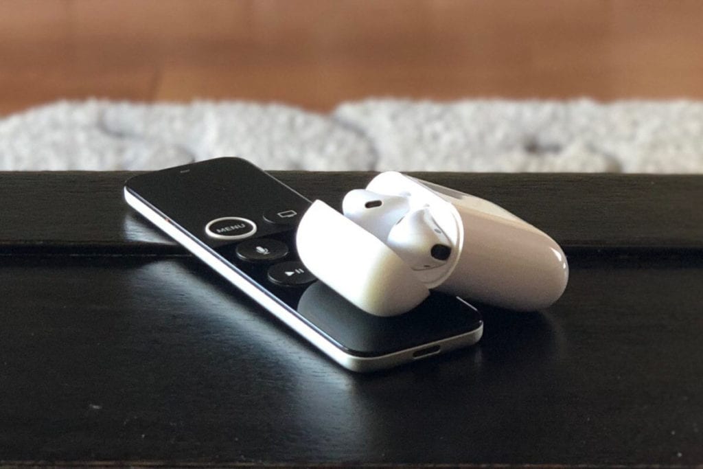 apple tv remote with airpods