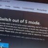 how to switch out of windows 10 s mode