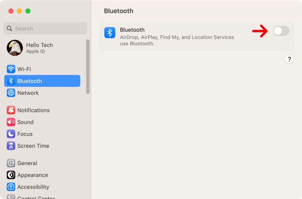 how to turn off bluetooth when wifi is not working mac
