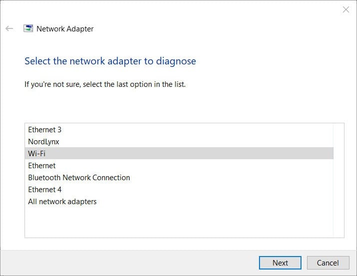 windows 10 troubleshoot network problems 1