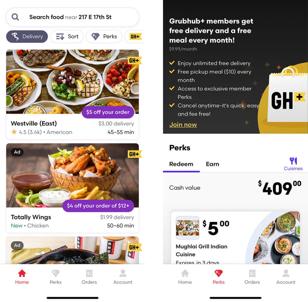 grubhub largest selection