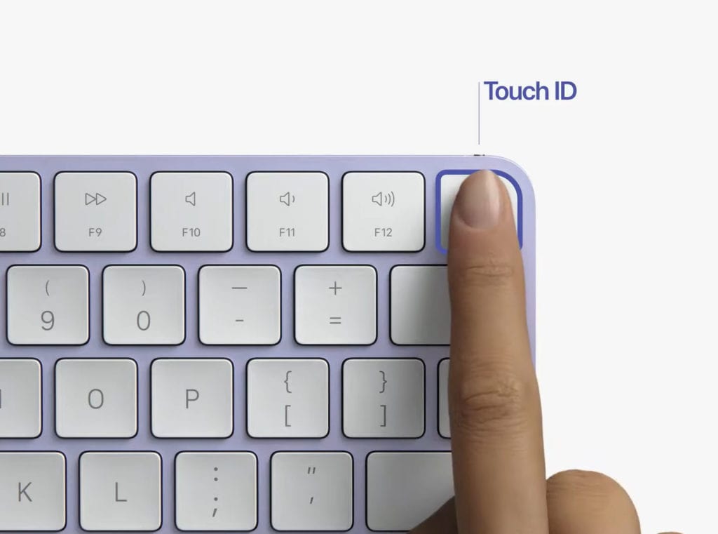 imac keyboard touch ID