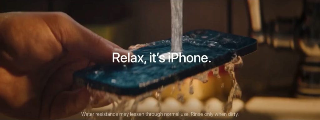 can you shower with the iPhone 12