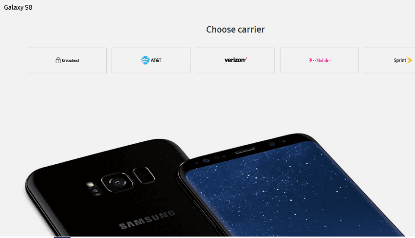 Samsung Now Offers An Unlocked Galaxy S8 in the US