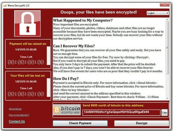 WannaCry Ransomware Downs Hospitals and Phone Companies Worldwide