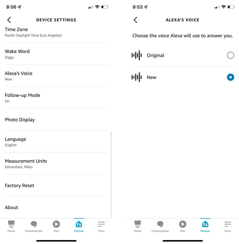 how to change alexa voice