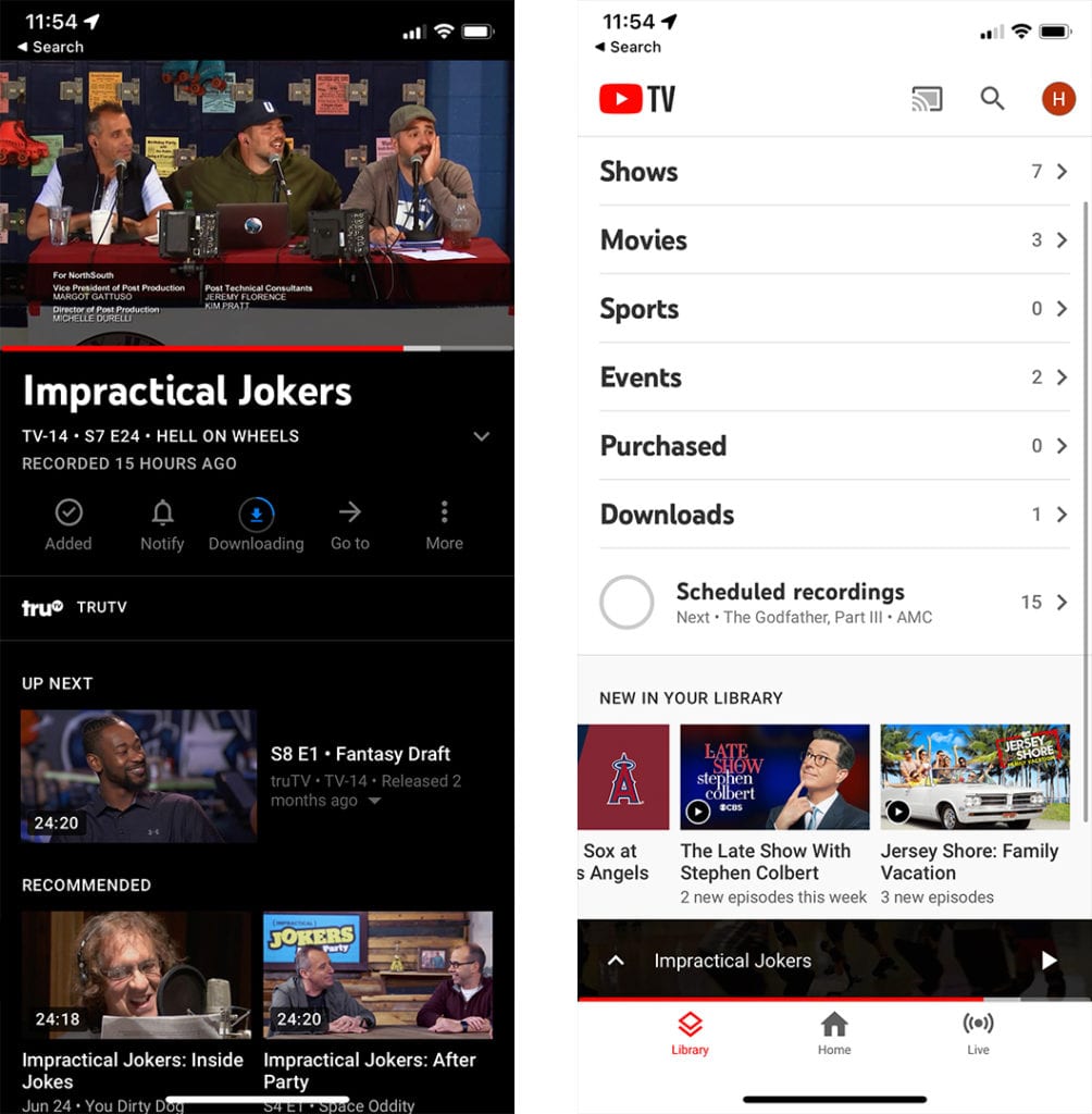 how to download videos on YouTube TV