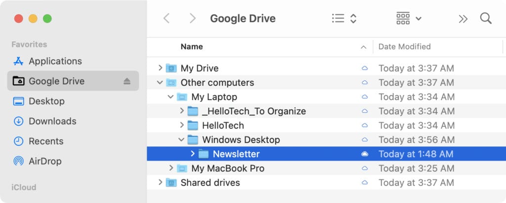 google drive for mac desktop