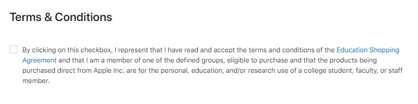 apple terms and conditions