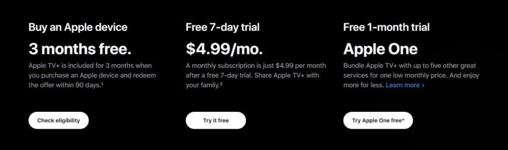 apple tv subscription