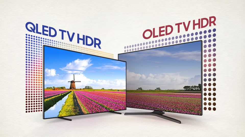 Brightness LED vs QLED vs OLED