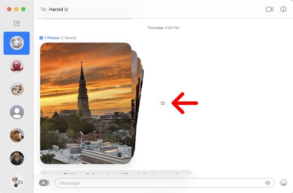 How to Save Photos in Messages macOS monterey features
