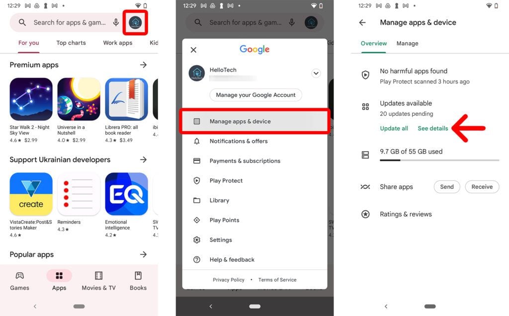 how to update google home app android