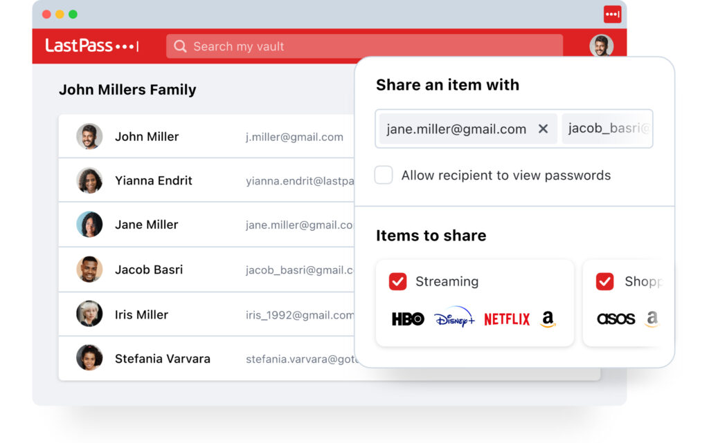 LastPass Best Password Manager for Families