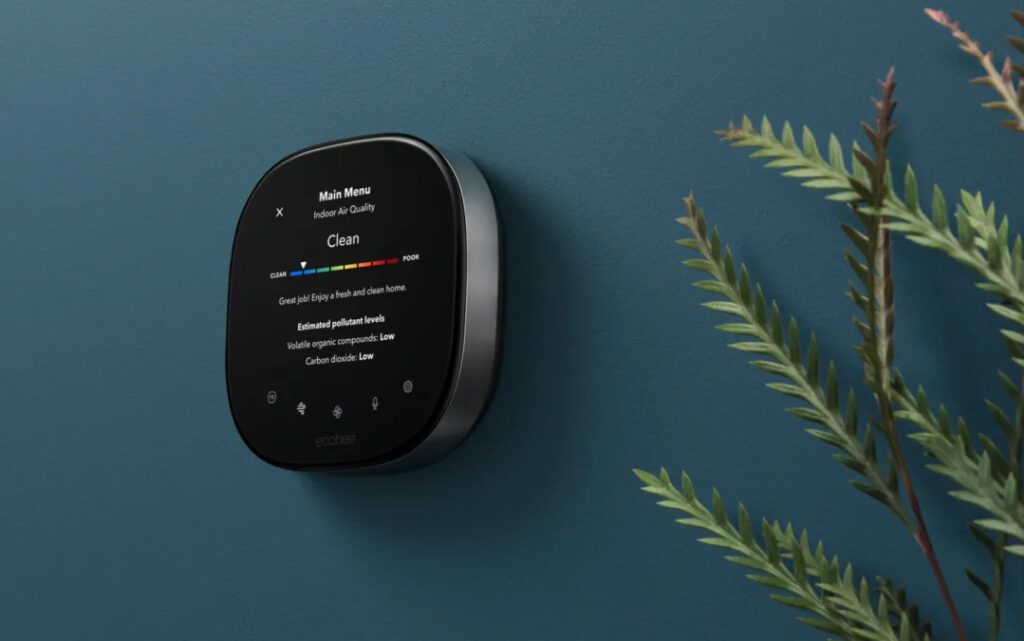 new ecobee premium smart thermostat air quality monitors