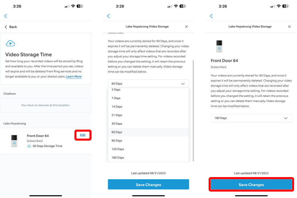 How to Change Your Ring Video Doorbell Storage Time 2 1