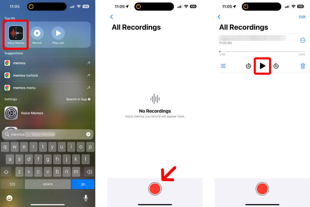 how to use voice memo iphone