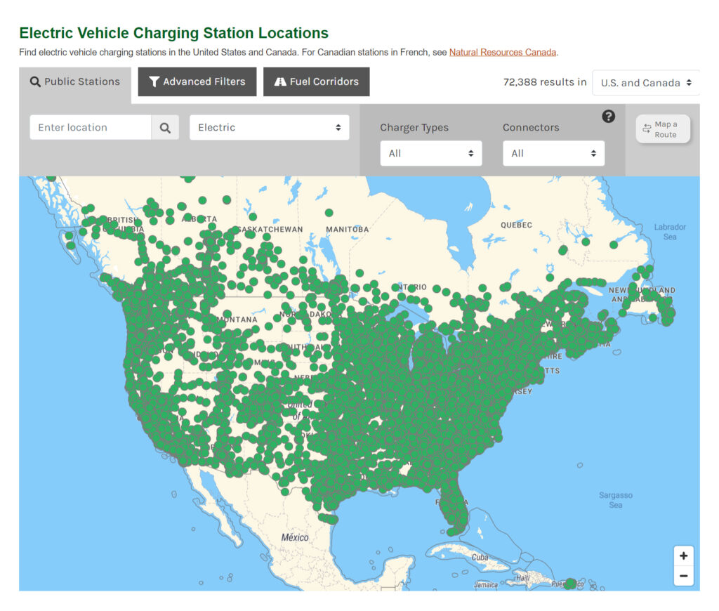 how to find level 3 charger near you map