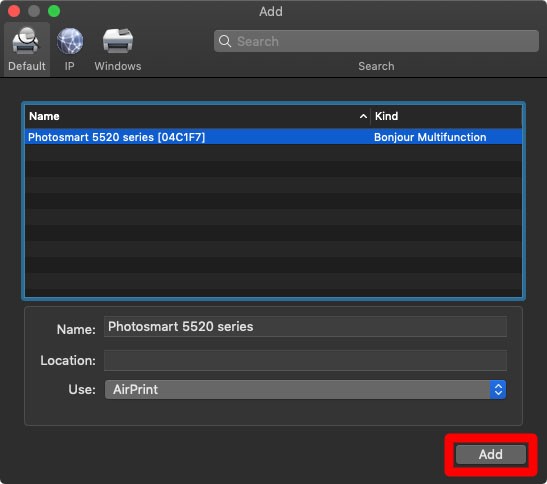 how to add a printer to mac