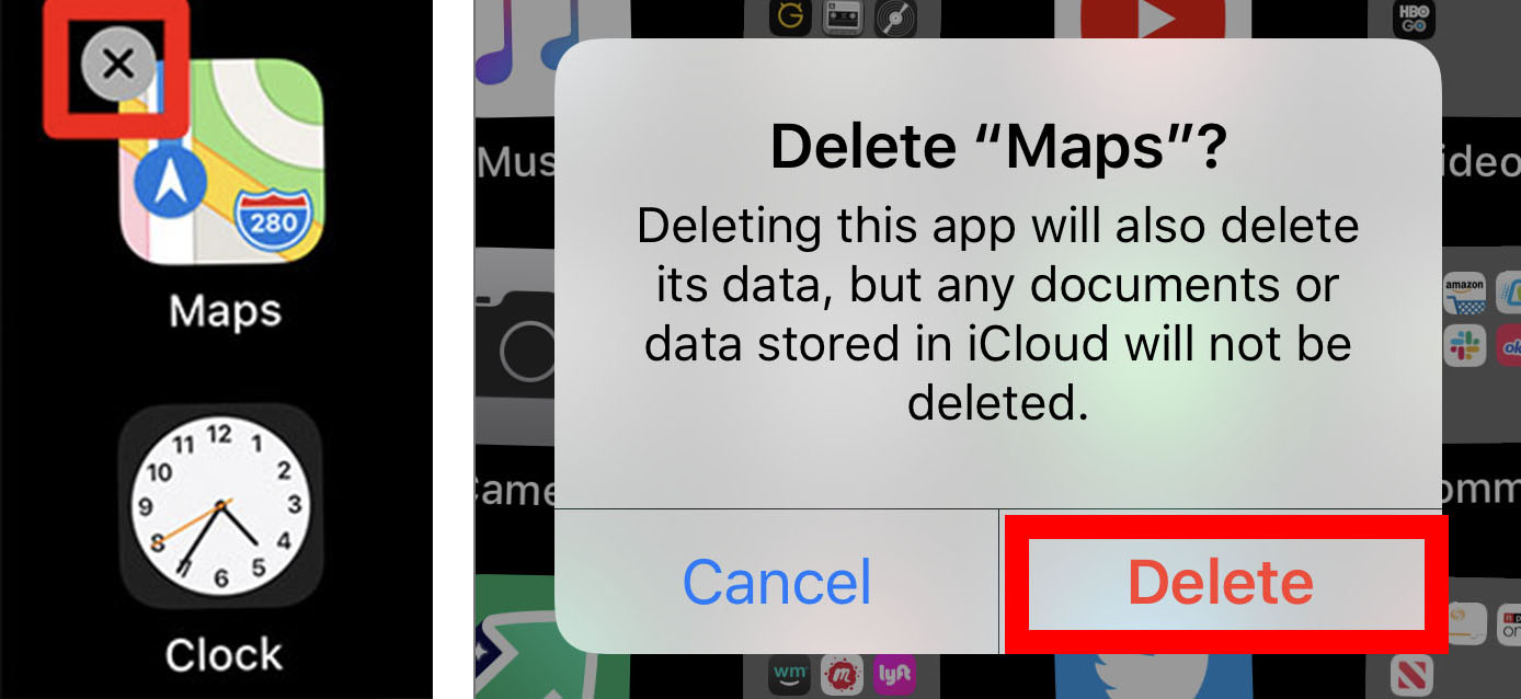 Delete Apps iphone