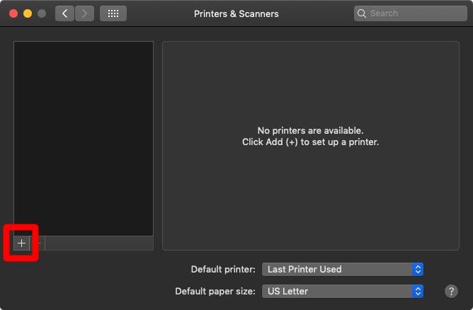 How to add a printer to mac system preferences printers and scanners